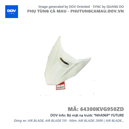Bộ mặt nạ trước *NHA96P* FUTURE — 64300KVG950ZD