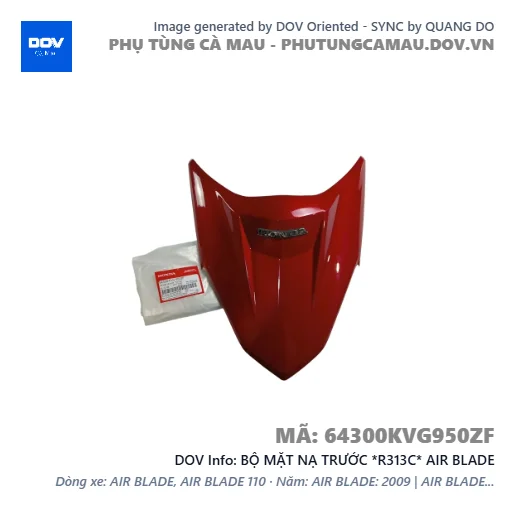 BỘ MẶT NẠ TRƯỚC *R313C* AIR BLADE — 64300KVG950ZF