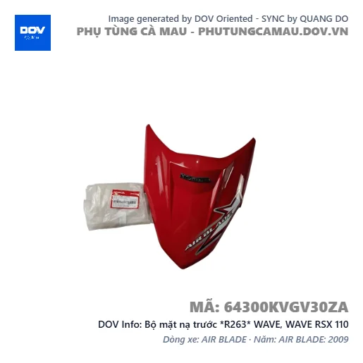 Bộ mặt nạ trước *R263* WAVE, WAVE RSX 110 — 64300KVGV30ZA