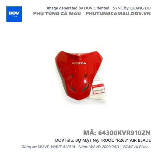 BỘ MẶT NẠ TRƯỚC *R263* AIR BLADE — 64300KVR910ZN