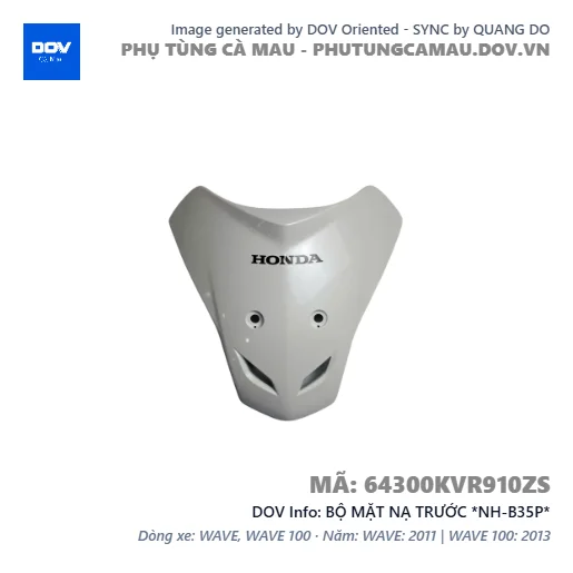 BỘ MẶT NẠ TRƯỚC *NH-B35P*  — 64300KVR910ZS