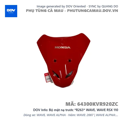 Bộ mặt nạ trước *R263* WAVE, WAVE RSX 110 — 64300KVR920ZC