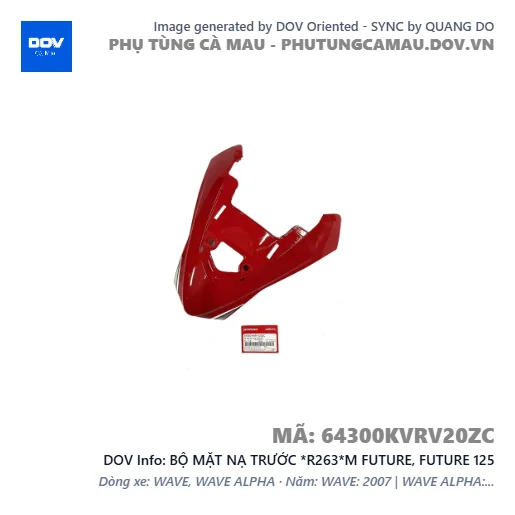 BỘ MẶT NẠ TRƯỚC *R263*M FUTURE, FUTURE 125 — 64300KVRV20ZC