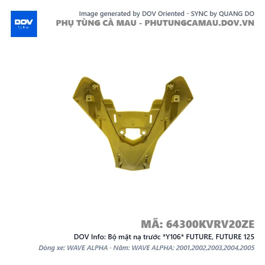 Bộ mặt nạ trước *Y106* FUTURE, FUTURE 125 — 64300KVRV20ZE