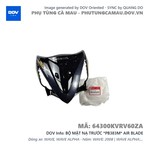 BỘ MẶT NẠ TRƯỚC *PB383M* AIR BLADE — 64300KVRV60ZA