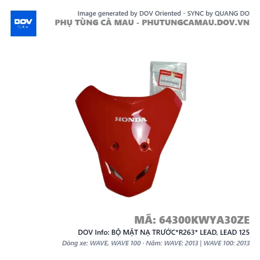 BỘ MẶT NẠ TRƯỚC*R263* LEAD, LEAD 125 — 64300KWYA30ZE