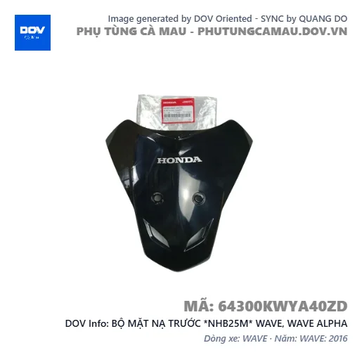 BỘ MẶT NẠ TRƯỚC *NHB25M* WAVE, WAVE ALPHA — 64300KWYA40ZD