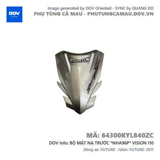 BỘ MẶT NẠ TRƯỚC *NHA96P* VISION 110 — 64300KYL840ZC