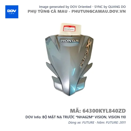 BỘ MẶT NẠ TRƯỚC *NHA62M* VISION, VISION 110 — 64300KYL840ZD