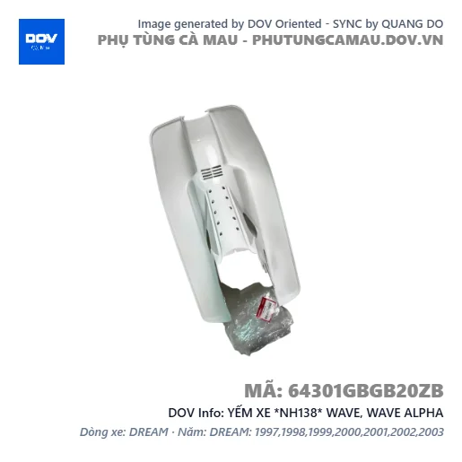 YẾM XE *NH138* WAVE, WAVE ALPHA — 64301GBGB20ZB