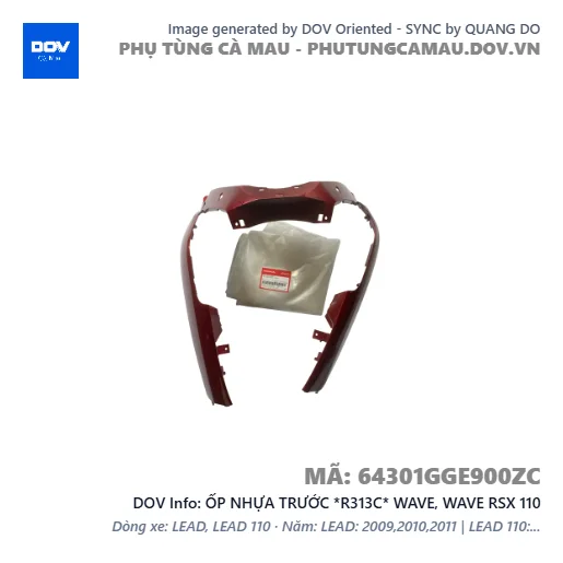 ỐP NHỰA TRƯỚC *R313C* WAVE, WAVE RSX 110 — 64301GGE900ZC