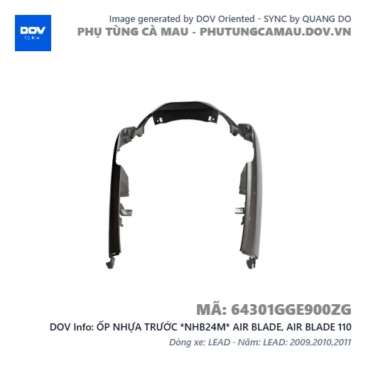 ỐP NHỰA TRƯỚC *NHB24M* AIR BLADE, AIR BLADE 110 — 64301GGE900ZG