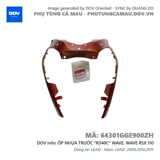 ỐP NHỰA TRƯỚC *R340C* WAVE, WAVE RSX 110 — 64301GGE900ZH