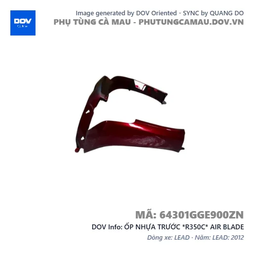 ỐP NHỰA TRƯỚC *R350C* AIR BLADE — 64301GGE900ZN