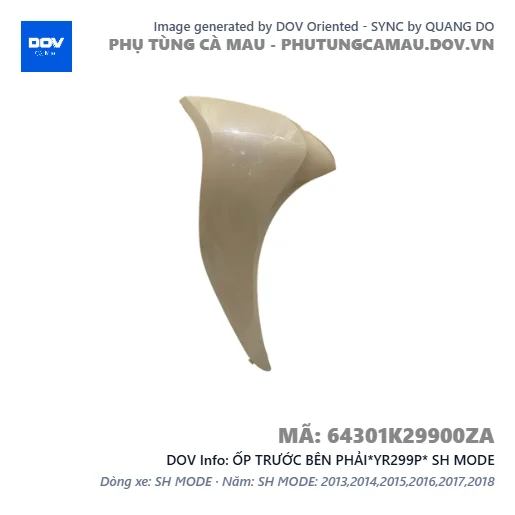 ỐP TRƯỚC BÊN PHẢI*YR299P* SH MODE — 64301K29900ZA