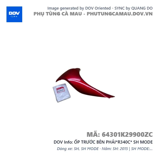 ỐP TRƯỚC BÊN PHẢI*R340C* SH MODE — 64301K29900ZC