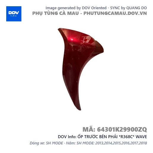 ỐP TRƯỚC BÊN PHẢI *R368C* WAVE — 64301K29900ZQ