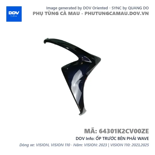 ỐP TRƯỚC BÊN PHẢI WAVE — 64301K2CV00ZE