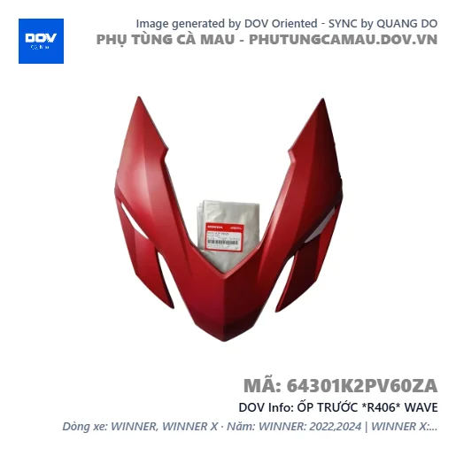 ỐP TRƯỚC *R406* WAVE — 64301K2PV60ZA
