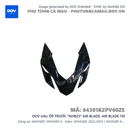 ỐP TRƯỚC *NHB25* AIR BLADE, AIR BLADE 110 — 64301K2PV60ZE