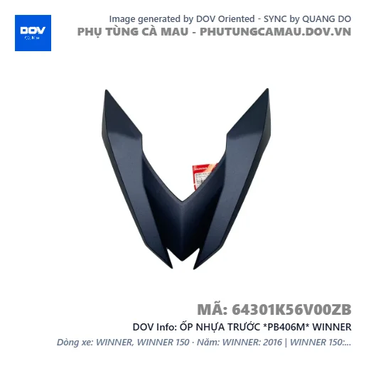 ỐP NHỰA TRƯỚC *PB406M* WINNER — 64301K56V00ZB