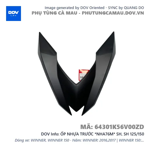 ỐP NHỰA TRƯỚC *NHA76M* SH, SH 125/150 — 64301K56V00ZD