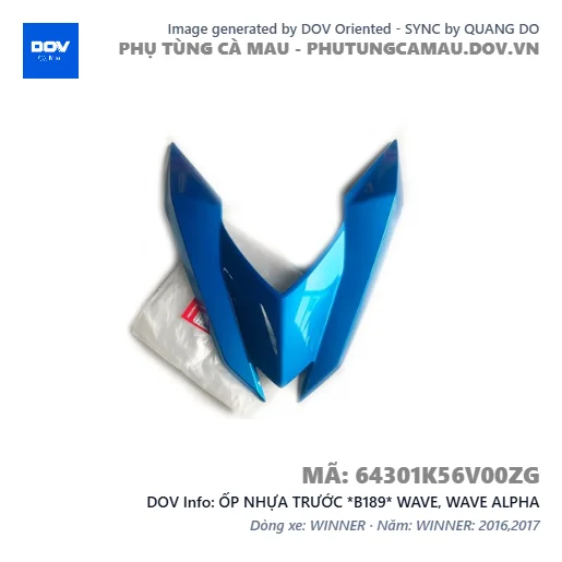ỐP NHỰA TRƯỚC *B189* WAVE, WAVE ALPHA — 64301K56V00ZG