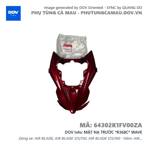 MẶT NẠ TRƯỚC *R368C* WAVE — 64302K1FV00ZA