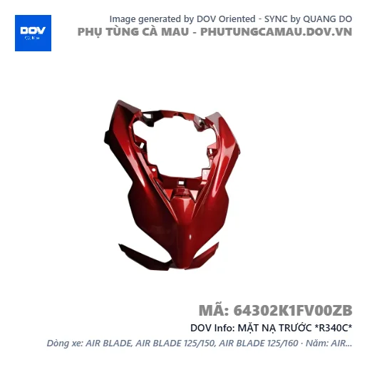 MẶT NẠ TRƯỚC *R340C* — 64302K1FV00ZB