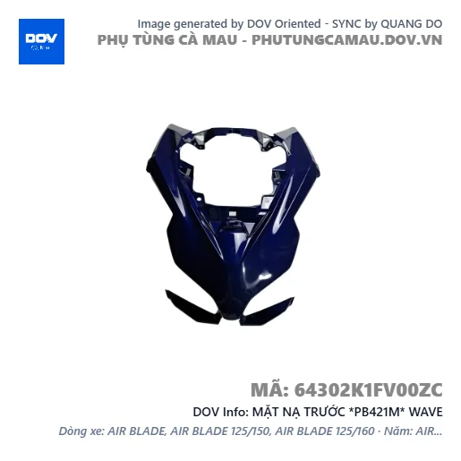 MẶT NẠ TRƯỚC *PB421M* WAVE — 64302K1FV00ZC