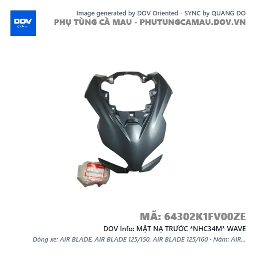 MẶT NẠ TRƯỚC *NHC34M* WAVE — 64302K1FV00ZE