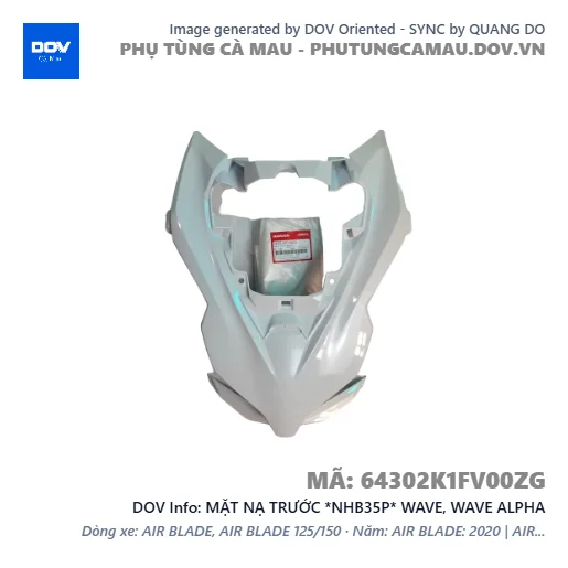 MẶT NẠ TRƯỚC *NHB35P* WAVE, WAVE ALPHA — 64302K1FV00ZG