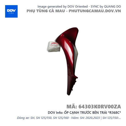 ỐP CẠNH TRƯỚC BÊN TRÁI *R368C*  — 64303K0RV00ZA