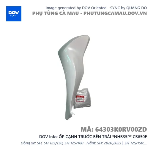 ỐP CẠNH TRƯỚC BÊN TRÁI *NHB35P* CB650F — 64303K0RV00ZD