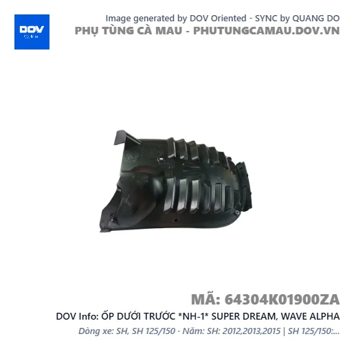 ỐP DƯỚI TRƯỚC *NH-1* SUPER DREAM, WAVE ALPHA — 64304K01900ZA