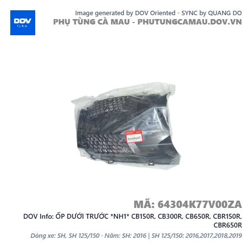 ỐP DƯỚI TRƯỚC *NH1* CB150R, CB300R, CB650R, CBR150R, CBR650R — 64304K77V00ZA