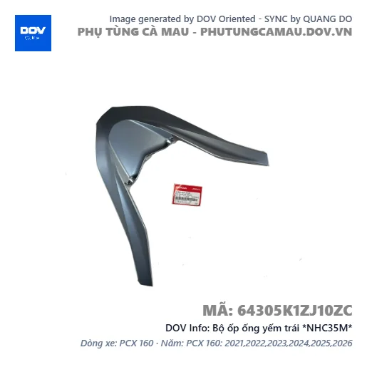 Bộ ốp ống yếm trái *NHC35M* — 64305K1ZJ10ZC
