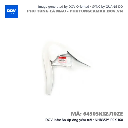 Bộ ốp ống yếm trái *NHB35P* PCX 160 — 64305K1ZJ10ZE