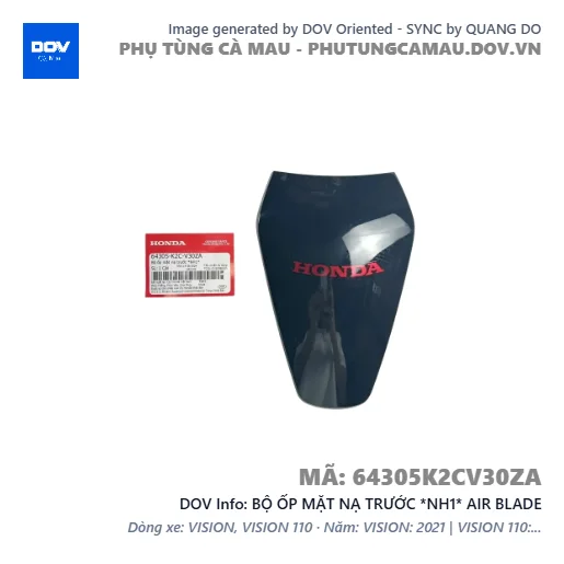 BỘ ỐP MẶT NẠ TRƯỚC *NH1* AIR BLADE — 64305K2CV30ZA
