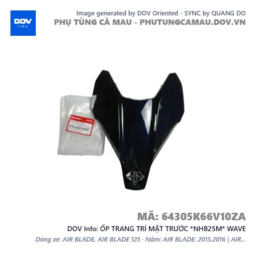 ỐP TRANG TRÍ MẶT TRƯỚC *NHB25M* WAVE — 64305K66V10ZA