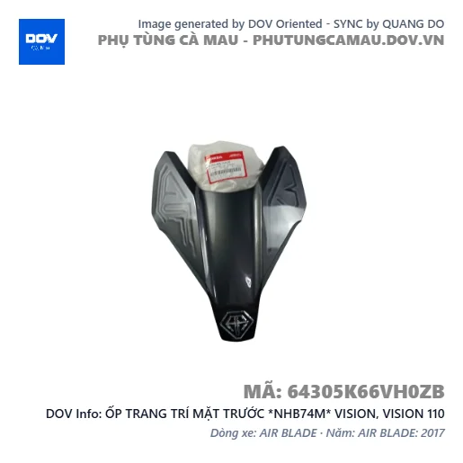 ỐP TRANG TRÍ MẶT TRƯỚC *NHB74M* VISION, VISION 110 — 64305K66VH0ZB