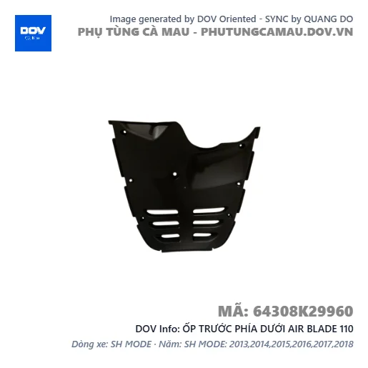 ỐP TRƯỚC PHÍA DƯỚI AIR BLADE 110 — 64308K29960