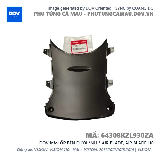ỐP BÊN DƯỚI *NH1* AIR BLADE, AIR BLADE 110 — 64308KZL930ZA