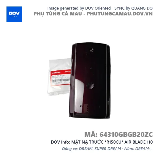 MẶT NẠ TRƯỚC *R150CU* AIR BLADE 110 — 64310GBGB20ZC