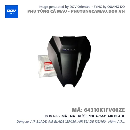 MẶT NẠ TRƯỚC *NHA76M* AIR BLADE — 64310K1FV00ZE