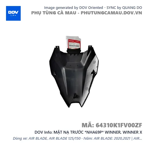 MẶT NẠ TRƯỚC *NHA69P* WINNER, WINNER X — 64310K1FV00ZF