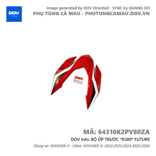BỘ ỐP TRƯỚC *R389* FUTURE — 64310K2PV80ZA