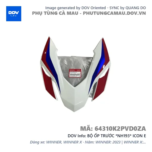 BỘ ỐP TRƯỚC *NH193* ICON E — 64310K2PVD0ZA