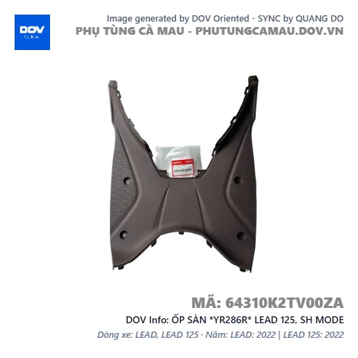 ỐP SÀN *YR286R* LEAD 125, SH MODE — 64310K2TV00ZA