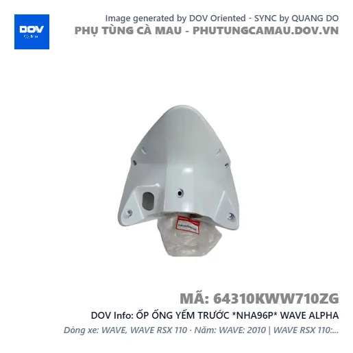 ỐP ỐNG YẾM TRƯỚC *NHA96P* WAVE ALPHA — 64310KWW710ZG